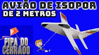 Avião de Isopor de 2 Metros Sera que vai Voar [upl. by Worsham]