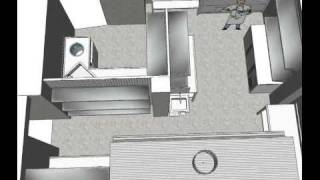 Diseño 3D Reforma Cocina Industrial [upl. by Fulviah]