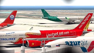 New Airlines Plane Spotting‼️ Unmatched air traffic control mod version [upl. by Leibrag891]