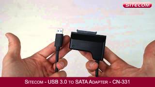 Sitecom CN331 SATA adapter collega i dischi rigidi SATA al tuo PC tramite USB 30 [upl. by Haliek]