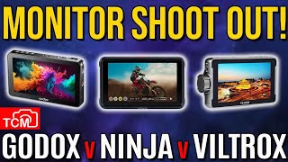 WHAT IS THE BEST CAMERA MONITOR  GODOX GM6S v ATOMOS NINJA V v VILTROX DC550 [upl. by Novak]