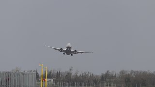 WINDSHEAR GO AROUND  Ryanair 737 Max Go Around During Storm Kathleen stormkathleen [upl. by Ameehsat]