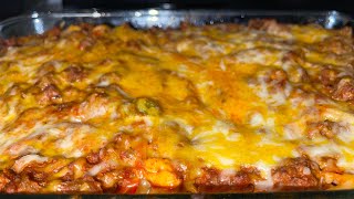 Baked Spaghetti  Cheesy Beefy Baked Spaghetti fyp subscribe food youtube cooking [upl. by Ilyse]