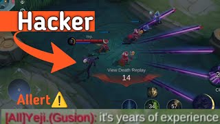 MET A HACKER FIRST TIME IN 7 YEARS OF PLAYING MOBILE LEGENDS moonton mlbbhack [upl. by Deryl831]