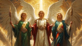 THREE ARCHANGELS SAINT MICHAEL SAINT RAFAEL SAINT GABRIEL CLEANSE ALL DARKNESS HEAL THE SOUL [upl. by Haceber]