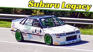 Lightened 1992 Subaru Legacy  400 Hp from its EJ22 boxer engine  FIA Hill Climb Masters Italy [upl. by Brigida]