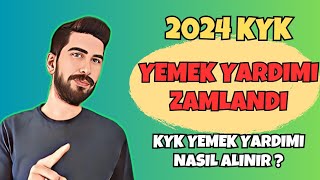 KYK YEMEK YARDIMI ZAMLANDI  KYK BESLENME YARDIMI NASIL ALINIR [upl. by Chiou]