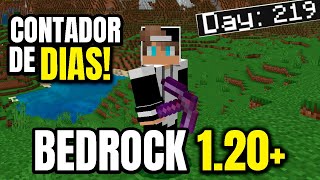 COMO ACTIVA el Contador de DÍAS en Minecraft PE 120  Minecraft Bedrock  Android y Windows [upl. by Giarg824]