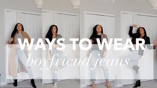 9 Ways to Wear Boyfriend Jeans [upl. by Leticia956]