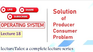 213 Solution of Producer Consumer Problem Bounded Buffer in Operating System [upl. by Ahsyla840]