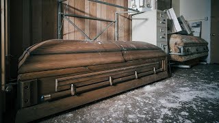 Abandoned Funeral Home Exploration  We Found Caskets and Hearses [upl. by Tade]