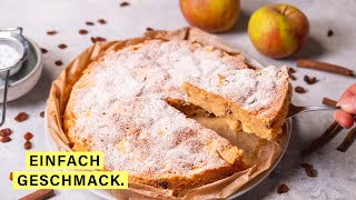 Apfelkuchen schnell und einfach gemacht und super saftig 🍎 [upl. by Asiled]