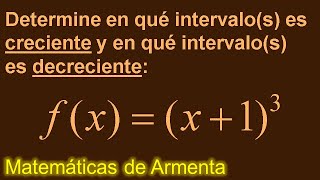 funciones crecientes y decrecientes clase 3 [upl. by Yenduhc]