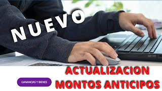 ▶️AFIP ACTUALIZA MINiMOS DE ANTICIPOs DE GANANCIAS Y BIENES PERSONALES noticiasafip [upl. by Margaretta]