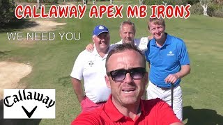 CALLAWAY APEX MB IRONS WE ALL NEED ASAP THIS IS CRAP GOLF [upl. by Cired]