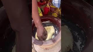 Making Ghanaian traditional fufu with bestiefull video [upl. by Alyehc]