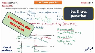 Correction Exercice 1 et 2 des filtres passe bas [upl. by Gian]