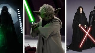 Epic Battle Luke vs Yoda vs Palps vs Vader 1v1v1v1 who will win [upl. by Elleirda]