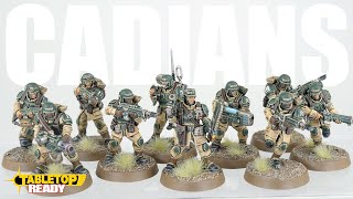 How To Paint Cadian Infantry for Warhammer 40k  Astra Militarum  Shock Troops  Combat Patrol [upl. by Hgeilhsa]