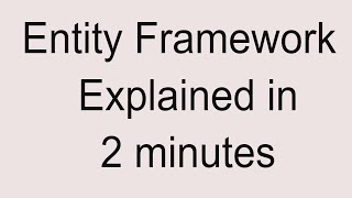 Entity Framework  What is Entity Framework  Entity Framework in MVC [upl. by Idnahs653]