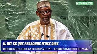 Discours dAbdoulaye Diop à lONU Un Message Fort qui fait Trembler [upl. by Alger906]