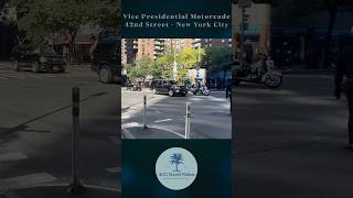 Vice Presidential Motorcade on 42nd Street in New York City [upl. by Shreeves]