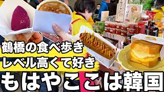 【鶴橋食べ歩き】市場の雰囲気やグルメのレベル高くて韓国並みに楽しい  韓国グルメ [upl. by Bela]