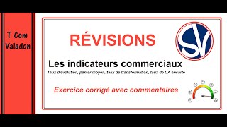 Indicateurs commerciaux chiffrés  Tcom Valadon [upl. by Treblah]