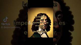 Baruch Spinoza filosofia elperipatetico frases spinoza filosofos baruchspinoza filósofos [upl. by Alemak]