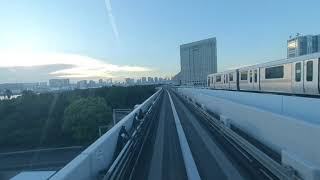 Yurikamome train ride in Odiaba Tokyo in 3DVR [upl. by Enomaj]