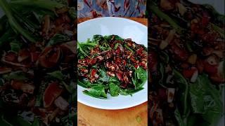 Korean Spinach Salad in 5 minutes koreanfood food salad [upl. by Haram]