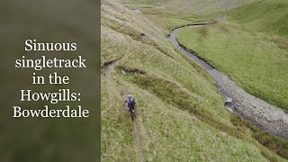 Sinuous singletrack in Bowderdale Howgill Fells mtb [upl. by Ahtnahc472]