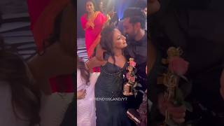 උදාරි සජිතට දීපු kiss එක 😘 Derana Lux Film Awards tvderana shorts sajithaanthony [upl. by Atnuahsal]