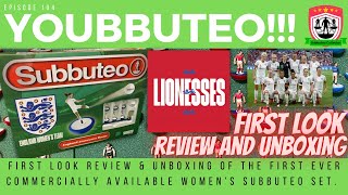 First Look at the 1st ever Womens amp Lionesses Subbuteo Set Review and Unboxing on Youbbuteo [upl. by Nho549]