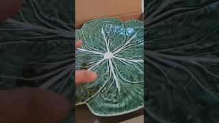 Bordallo Pinheiro Cabbage Dinner Plates [upl. by Leonanie]