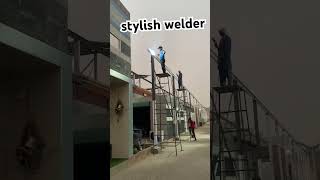 128 Solar panels structure installation in sahianwala vip working ⚡️solartower solarinstallation [upl. by Lada]