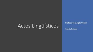 Webinar Actos Lingüísticos [upl. by Ardnassac]