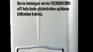 İmmergas Eolo Mini E01 Hata Kodu Çözümü [upl. by Pinsky]