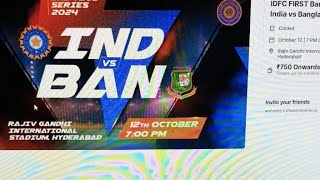 Ind vs Ban 3rd T20 Tickets 🔴 LIVE Book Now Paytm insiderHyderabad Ticket [upl. by Cadmar]