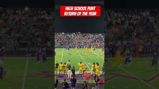 High School Punt Return of the Year Unbelievable Play 🏈🔥 [upl. by Bidle]