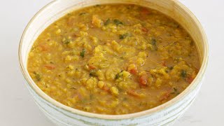 Red Lentil Dal Recipe  Masoor Dal  One Pot Lentil Curry [upl. by Cowles]