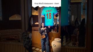 Virat Kholi’s restaurant in Hyderabad shortsfeed viratkohli virat rcb one8commune shortsfeed [upl. by Brunn485]