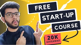 FREE Course on StartUps  Discount on ALL Courses  20K GIVEWAY [upl. by Siloam]