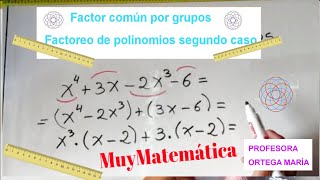 factor común por grupos factoreo de polinomios segundo caso [upl. by Meuser]