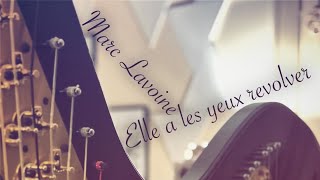 Elle a les yeux revolver  Marc Lavoine  covered on pedal harp [upl. by Ahsial]