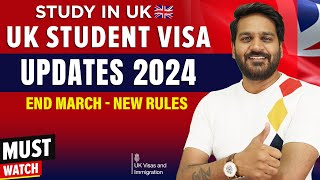 UK Student Visa Updates 2024 Offers Universities Intake PSW Visa amp Rules  Study in UK [upl. by Lumbard952]