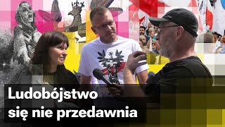 Tłumy na odsłonięciu pomnika poświęconego ofiarom Rzezi Wołyńskiej w Domostawie [upl. by Anenahs303]