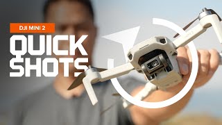 DJI Mini 2  How to Use QuickShots [upl. by Lamak]