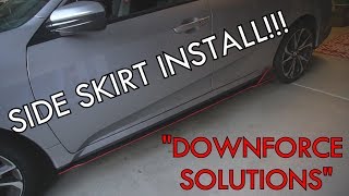 2018 Civic Si sideskirt splitters installation 10th Gen [upl. by Arim]