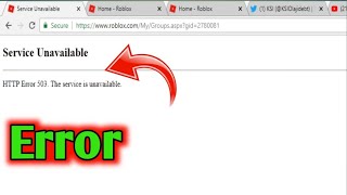 Fix Roblox Error 503 Service Unavailable Roblox 503 Service Unavailable 21102023 [upl. by Robin500]